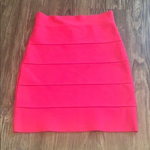 BCBG Pink bandage skirt